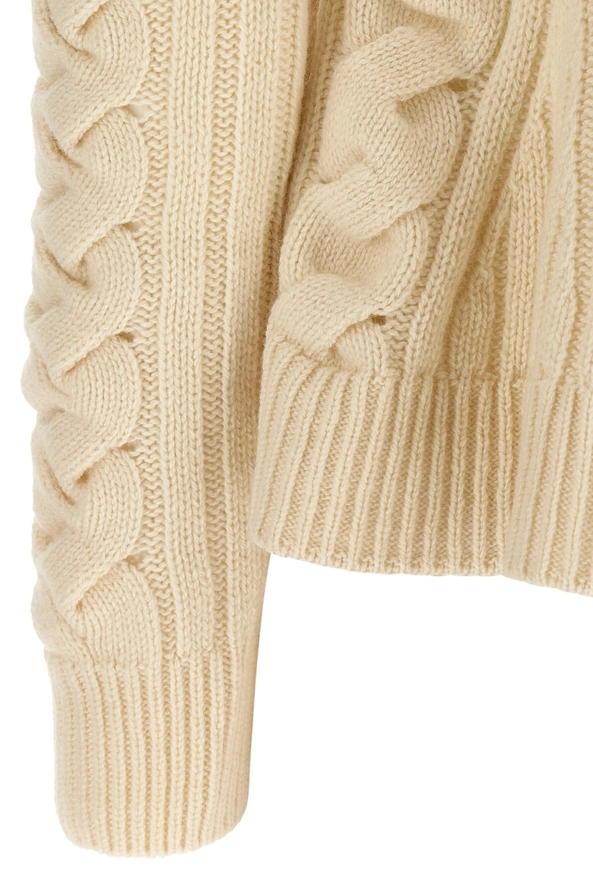 'Peplum Cable' sweater - 4