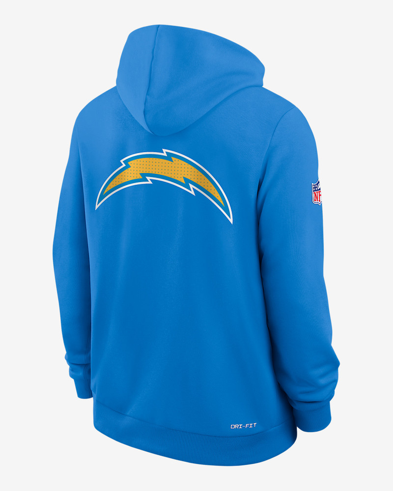 Nike Los Angeles Chargers Utility Player Sideline Men's Nike Dri-FIT NFL Full-Zip Hoodie outlook