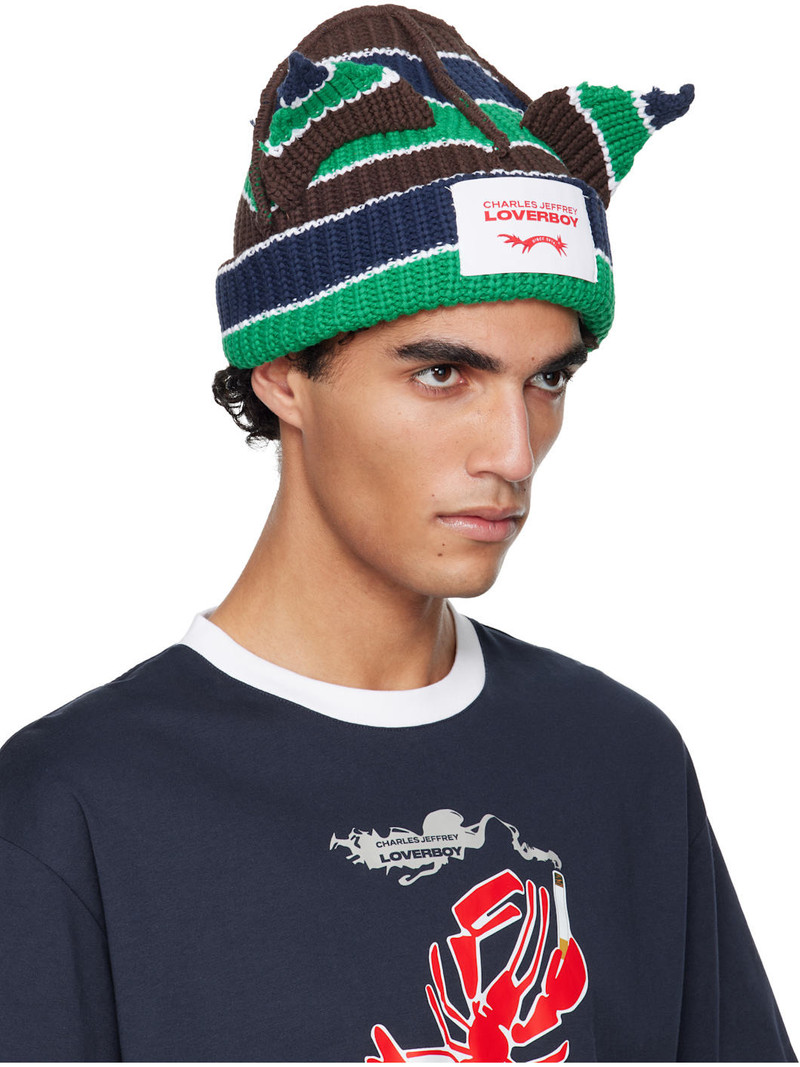 CHARLES JEFFREY LOVERBOY Multicolor Chunky Ears Beanie outlook