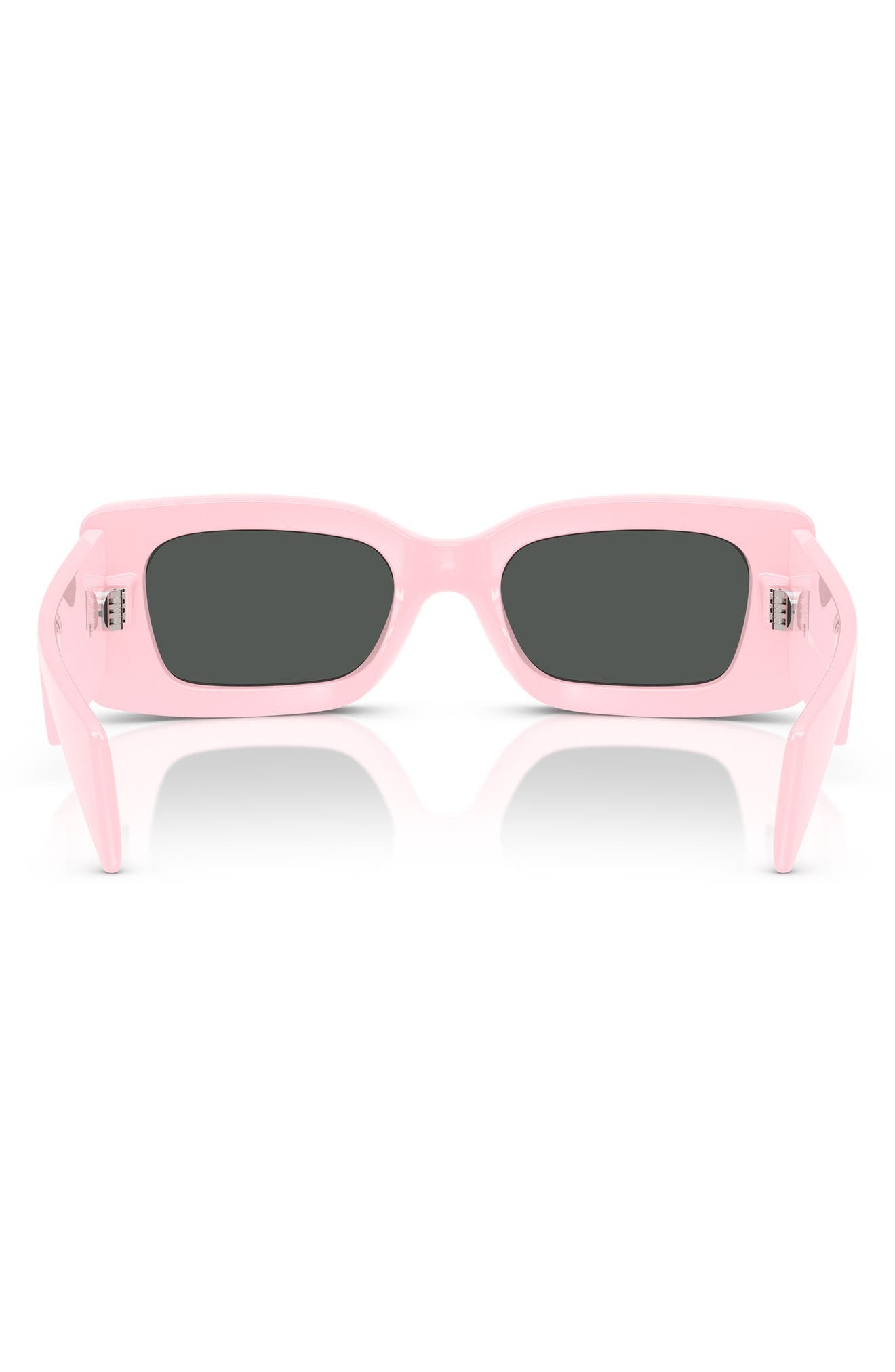 Versace 52mm Rectangular Sunglasses in Pink at Nordstrom - 3