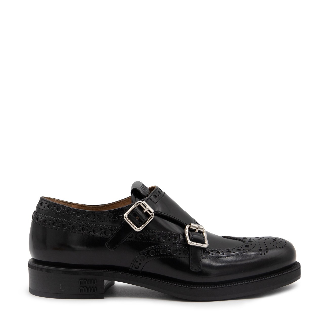 black leather formal shoes - 1