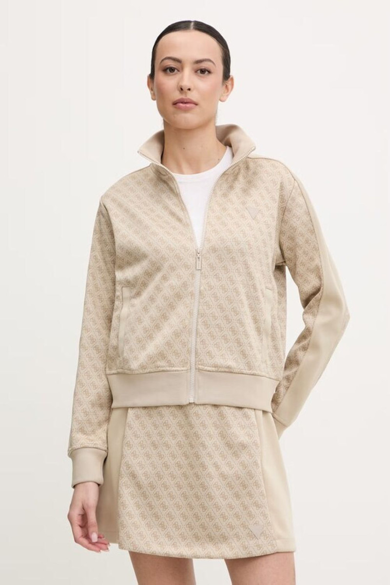 monogram zip-up sweatshirt 1