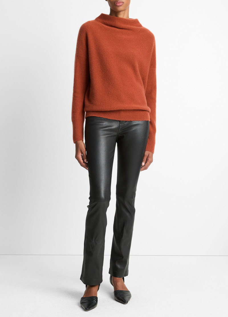 Plush Cashmere Funnel-Neck Sweater 4