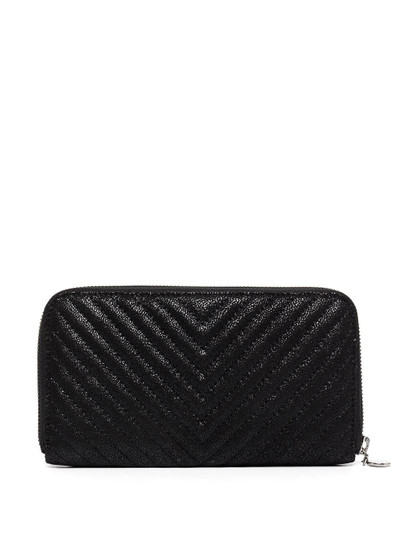 Stella McCartney chevron-quilted continental wallet outlook