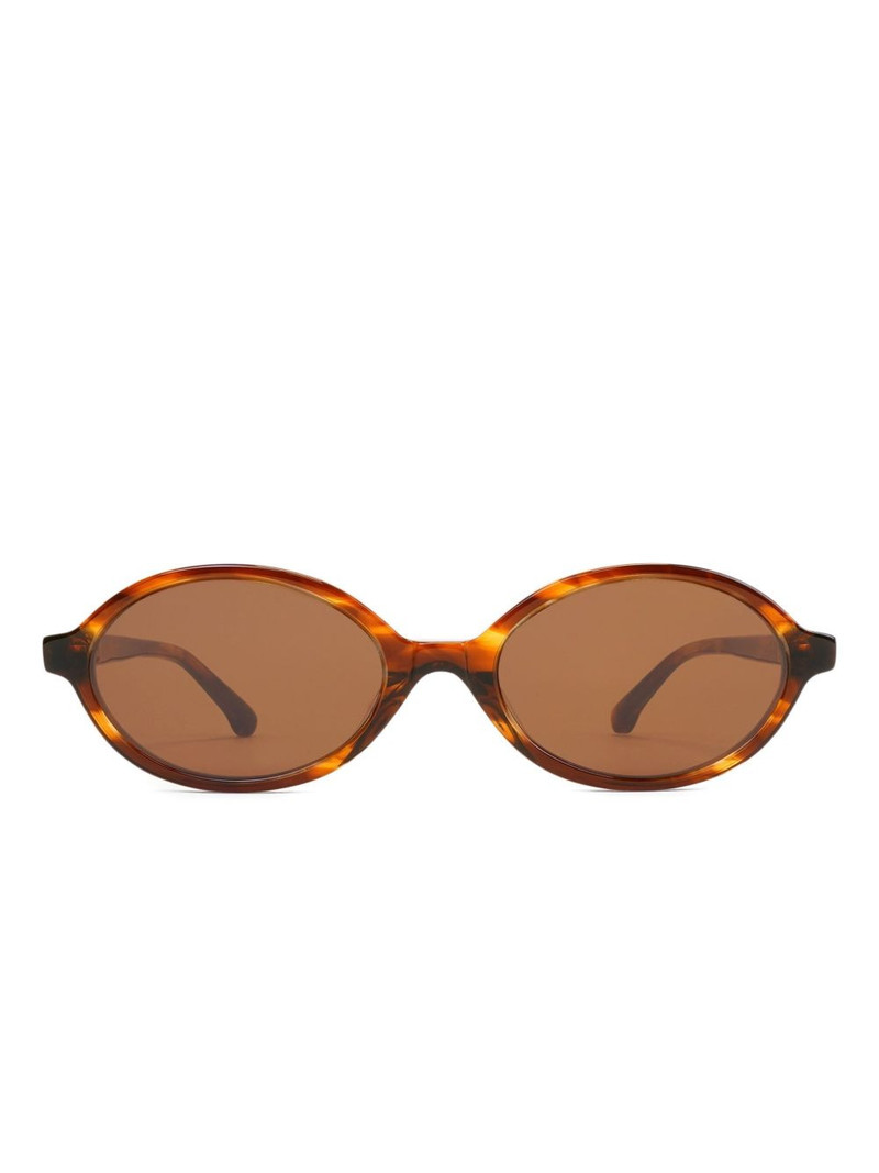 oval-frame sunglasses 1