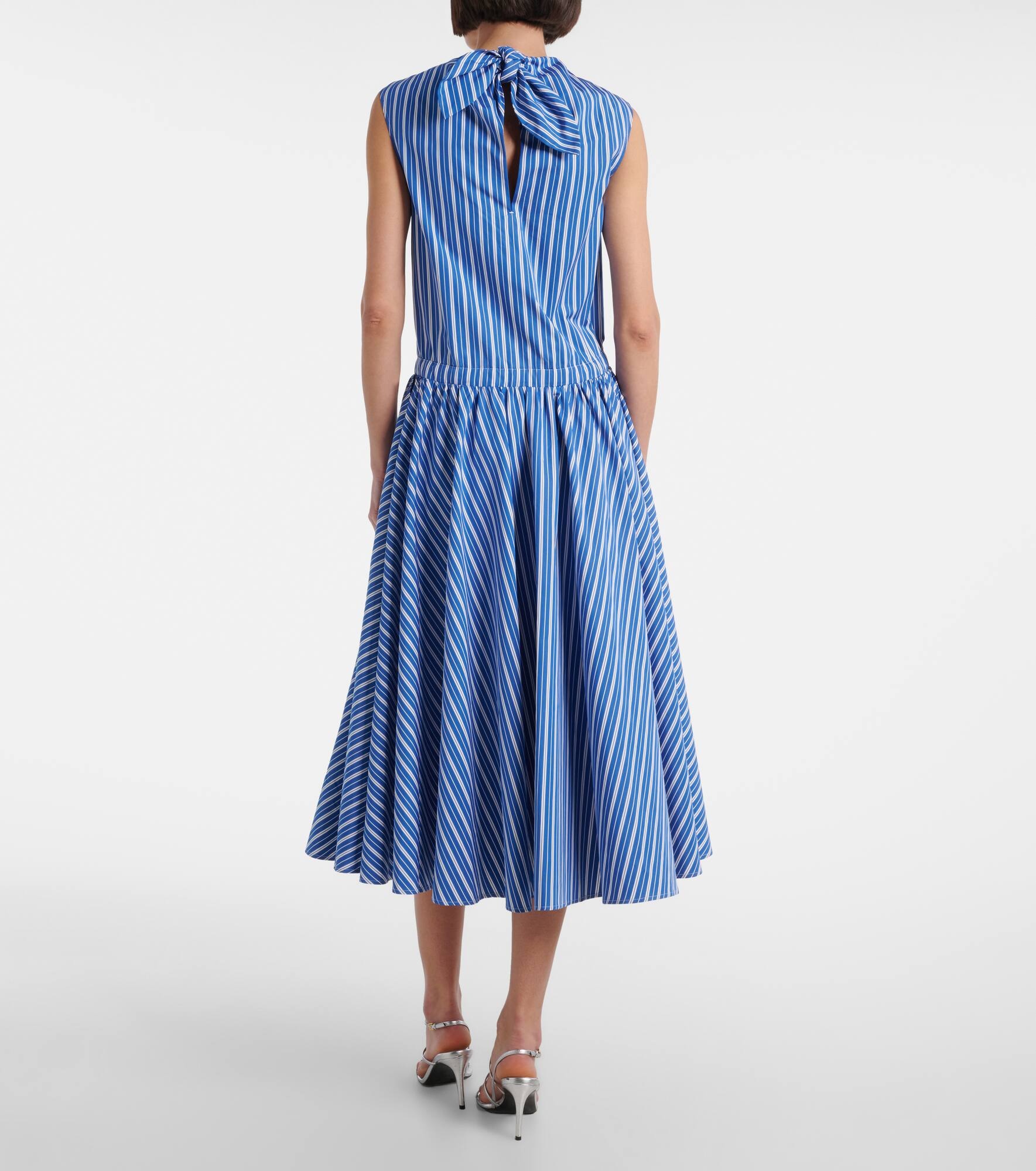 Striped cotton shirt dress - 3