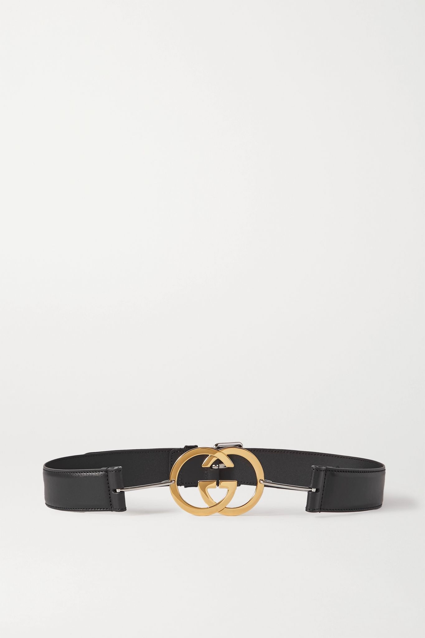 Embellished leather belt - 1