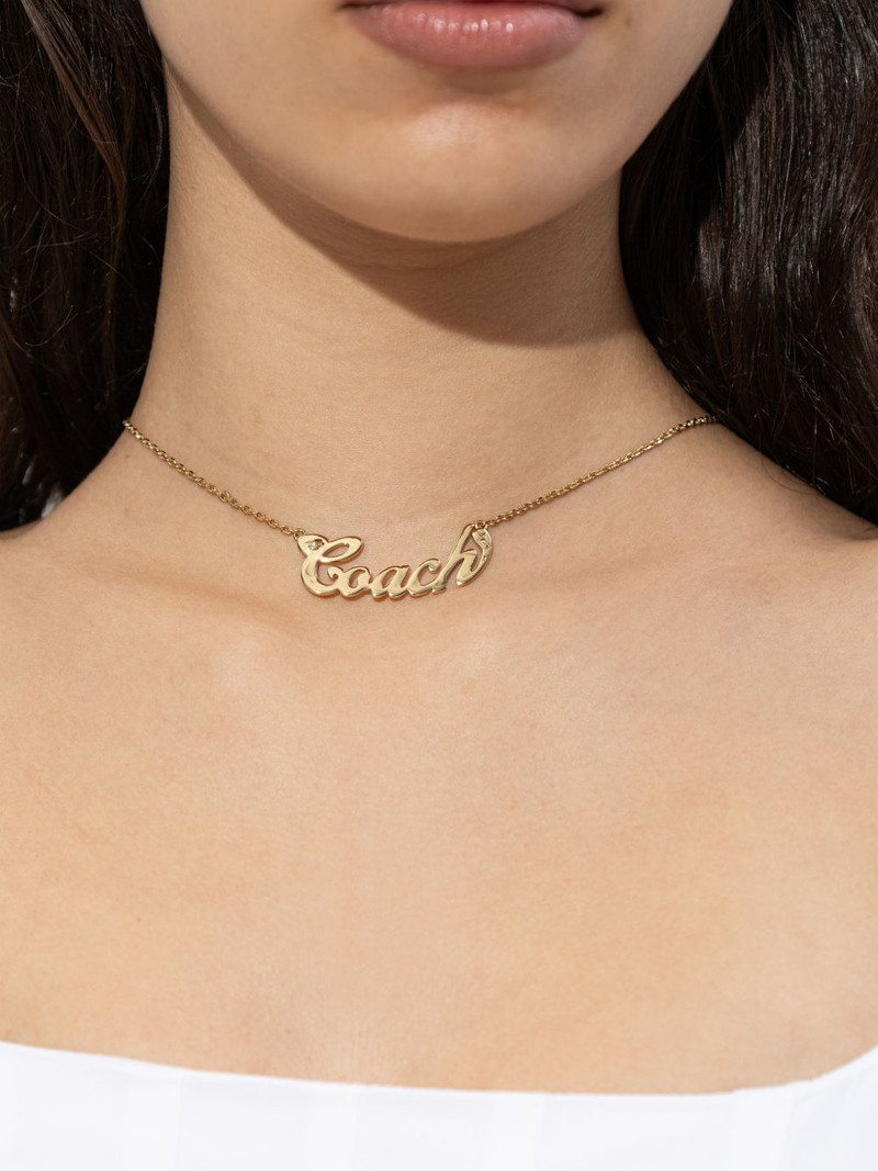 COACH heart detail necklace outlook