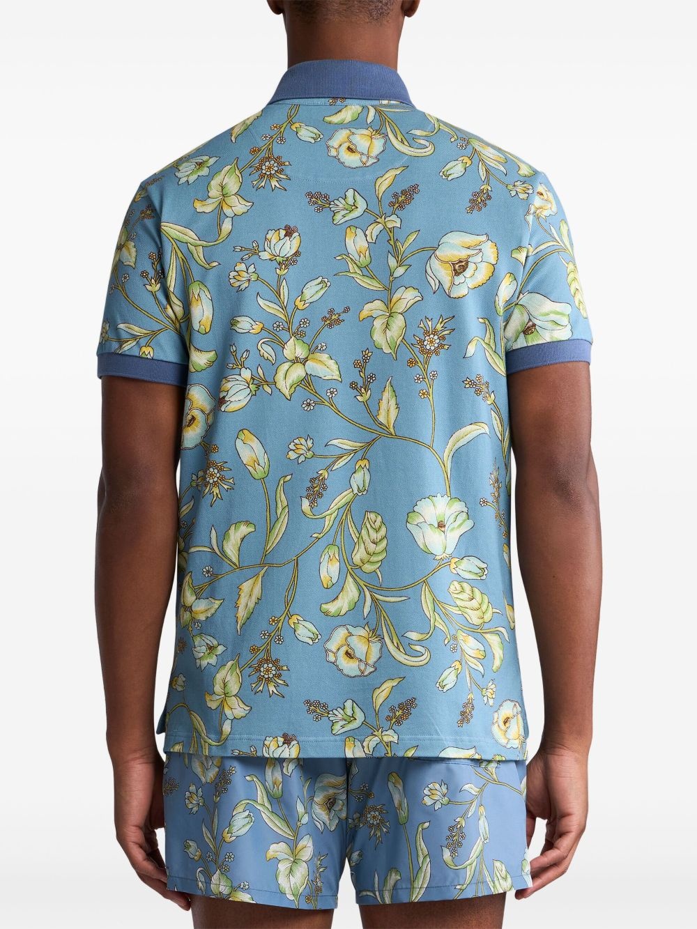 floral polo shirt - 4