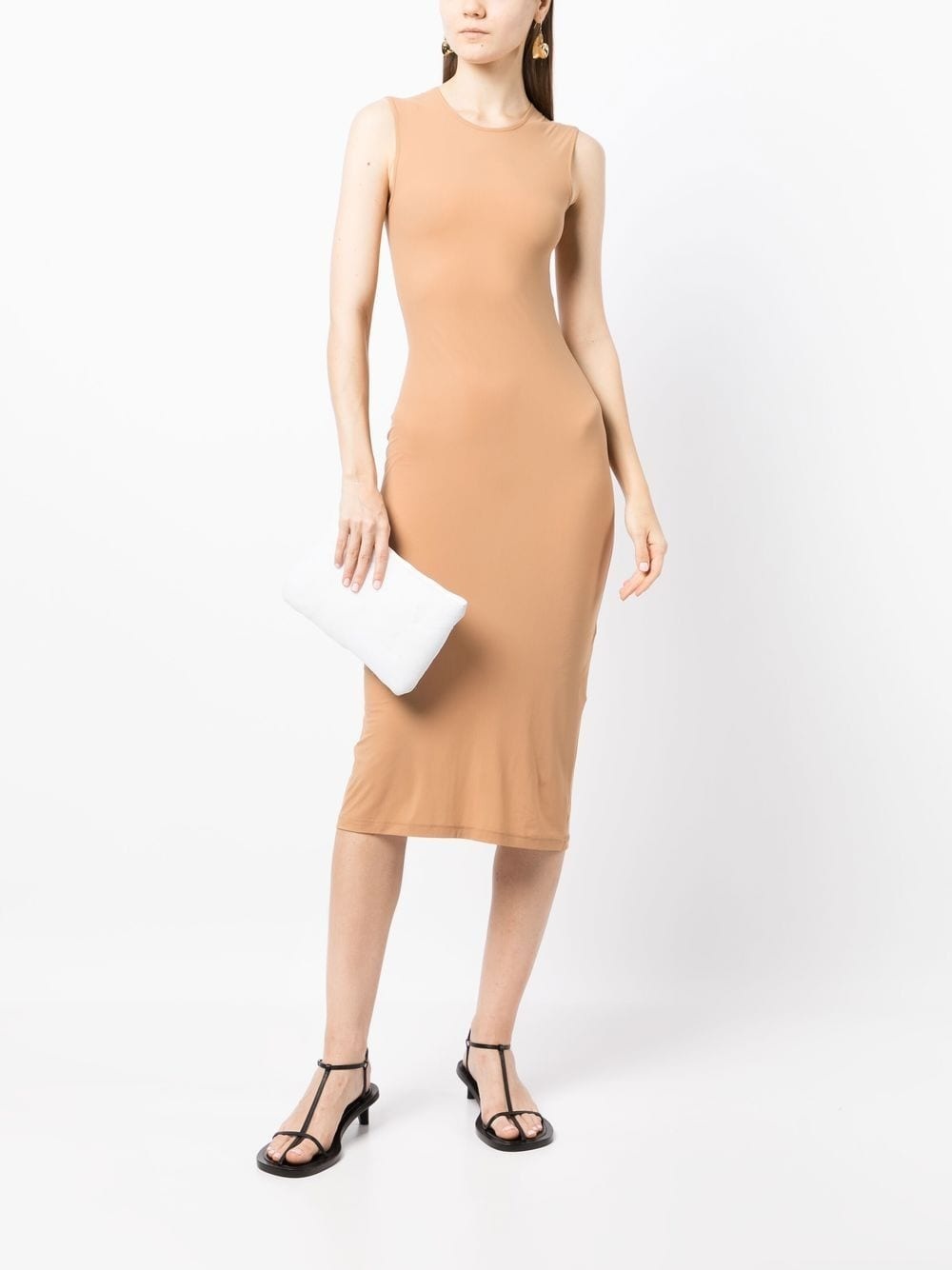 round neck sleeveless maxi dress - 2