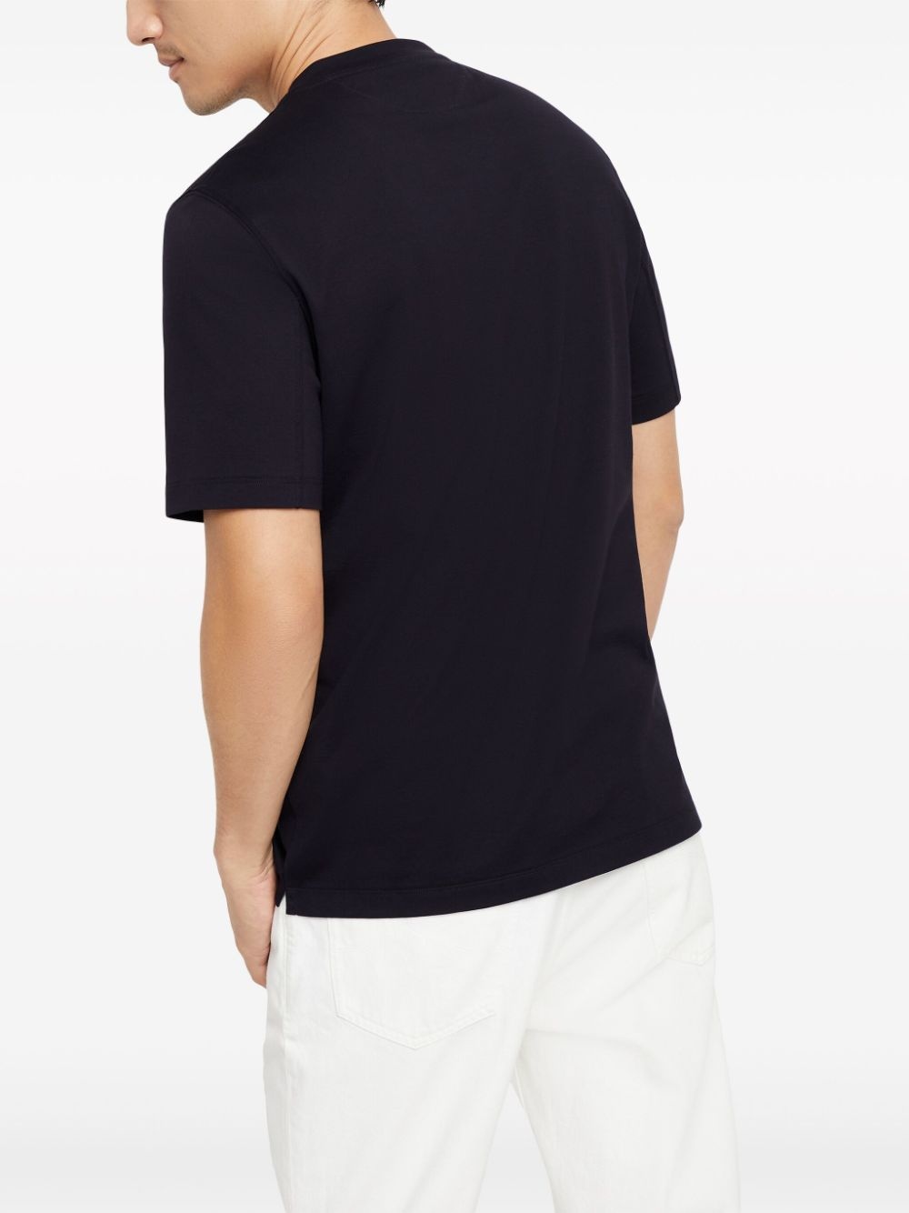 crew-neck cotton jersey T-shirt - 4