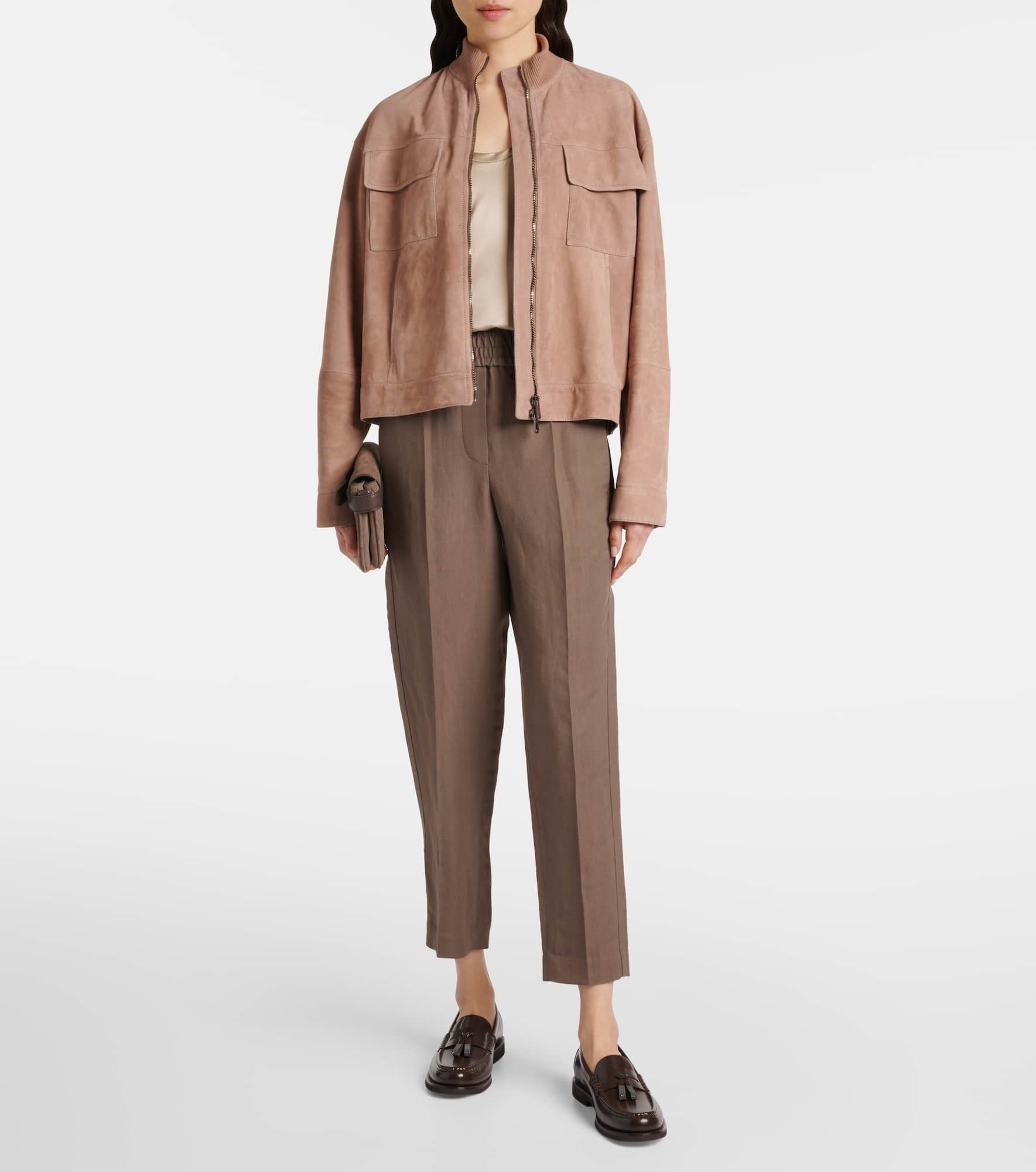 Mid-rise straight pants - 2