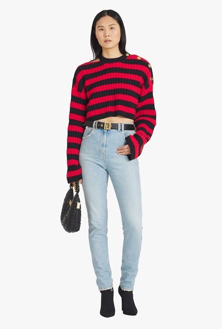 Black and red nautical sweater - 2