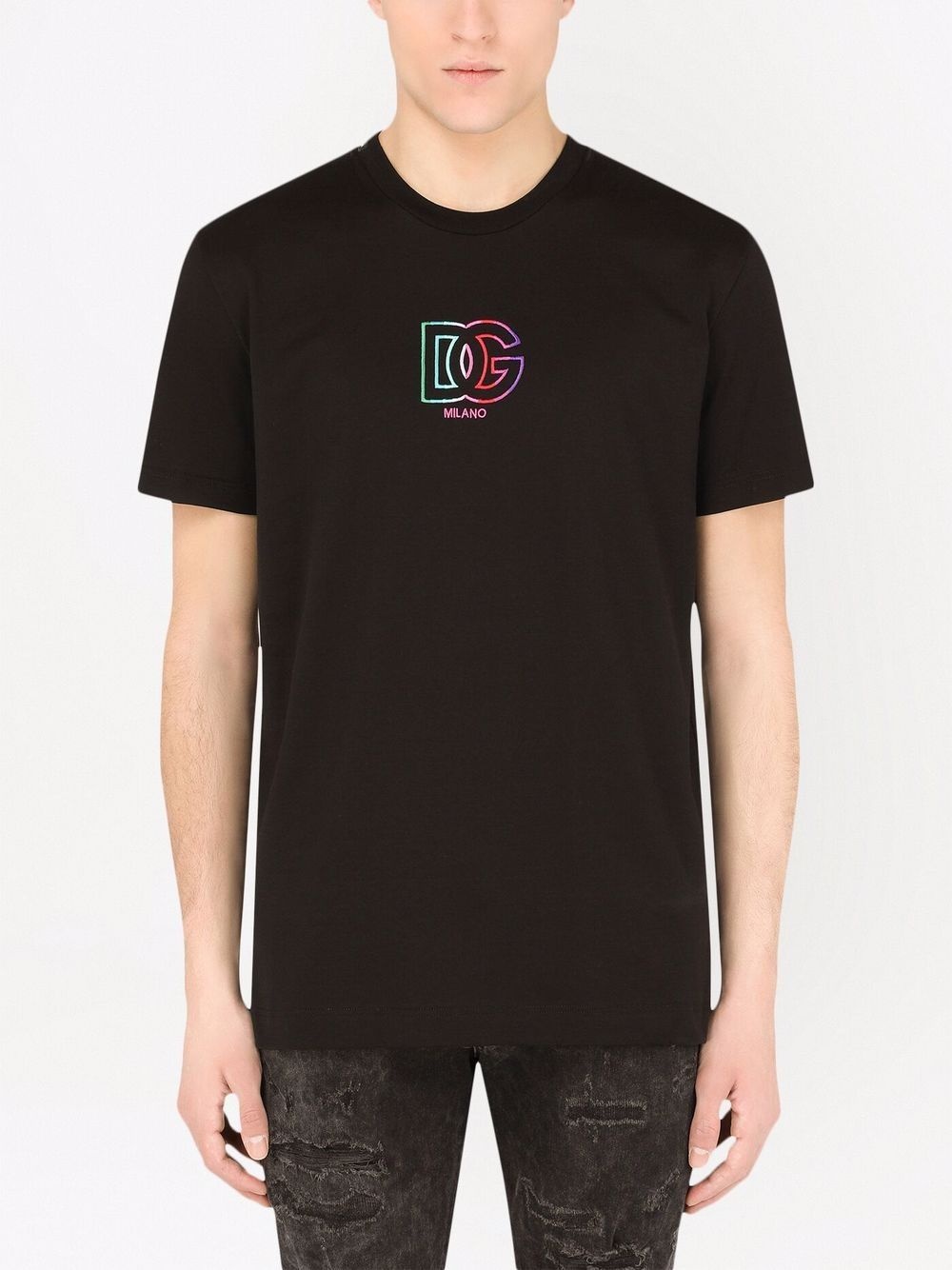 logo-embroidered T-shirt - 3