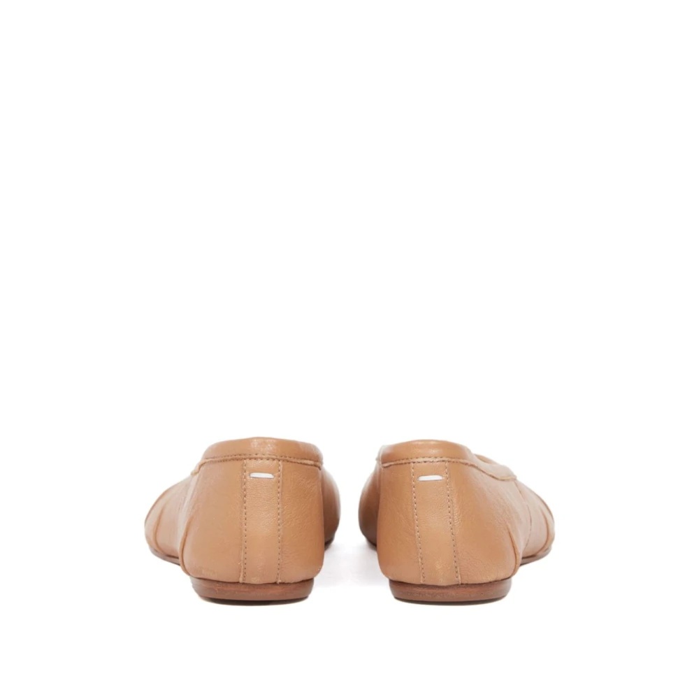 BEIGE FLAT SHOES WITH TABI TIP - 3