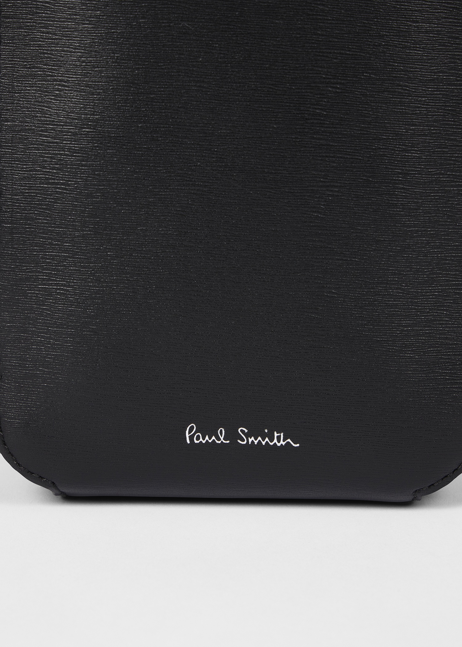 Black Straw-Grain Embossed Leather Flight Bag - 4