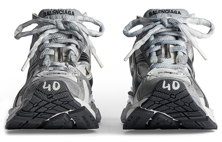 (WMNS) Balenciaga Runner SneakerS 'Grey White and Black Nylon and Suede Like Fabric' 772767W3RNY9012 - 5
