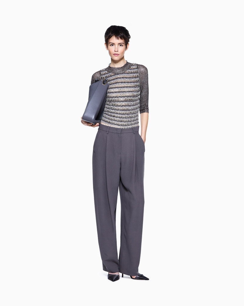 VISCOSE AND METALLIC MESH JUMPER 2
