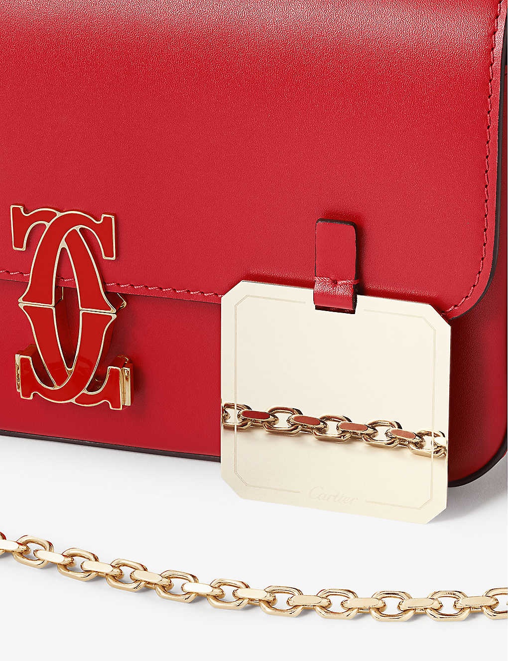 Double C de Cartier mini leather cross-body bag - 5