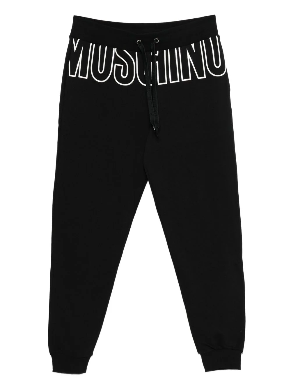 drawstring-waist logo-print pants - 1