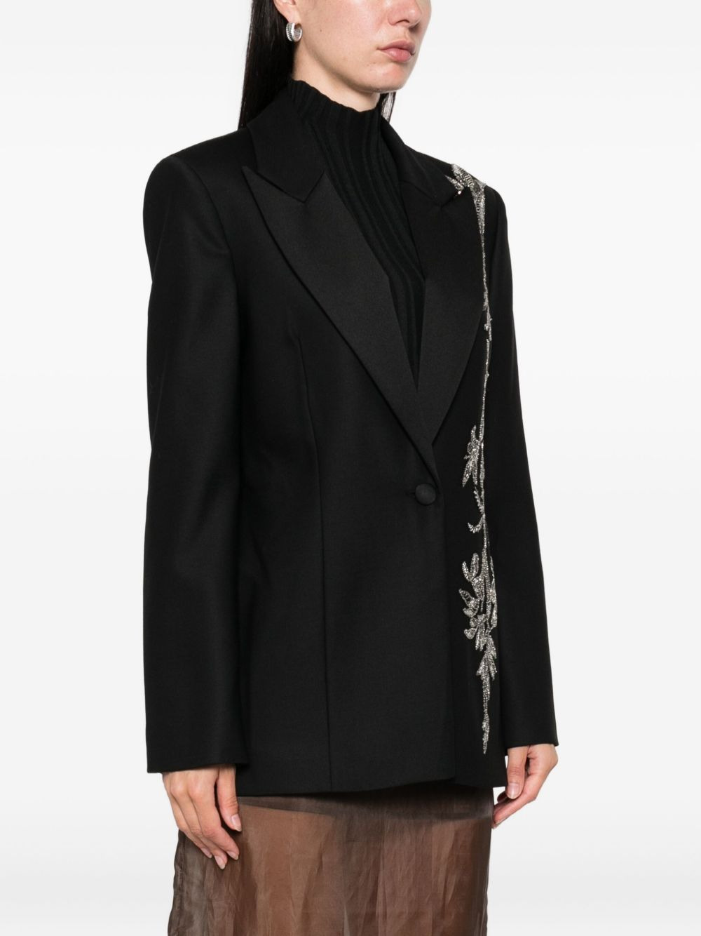 Lesia embellished single-breasted blazer - 3