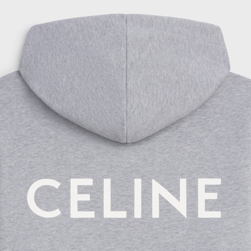 CELINE ZIPPERED SWEATSHIRT IN COTTON FLEECE 3