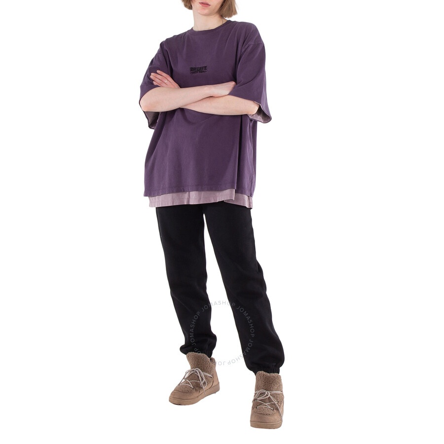 Rotate Crystal Logo Embellished Sweatpants, Size Small - 6