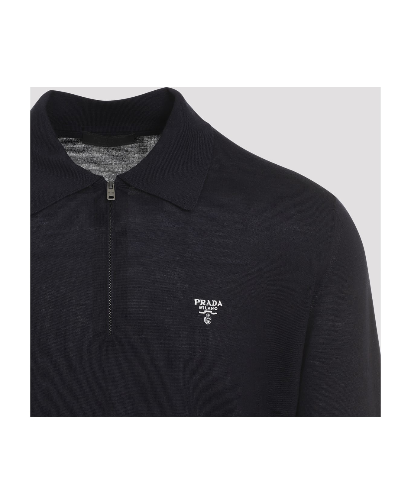Knitted Wool Polo Shirt - 5