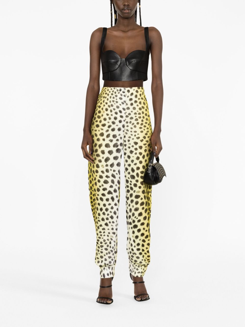 Jagger cheetah-print tapered trousers - 2