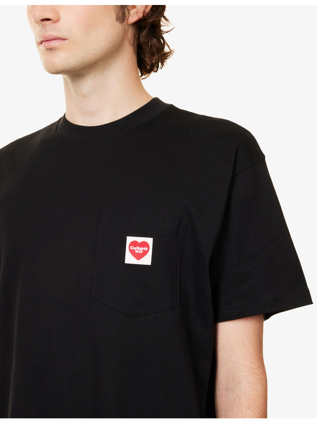Logo-Patch Patch-Pocket Cotton T-Shirt - 5