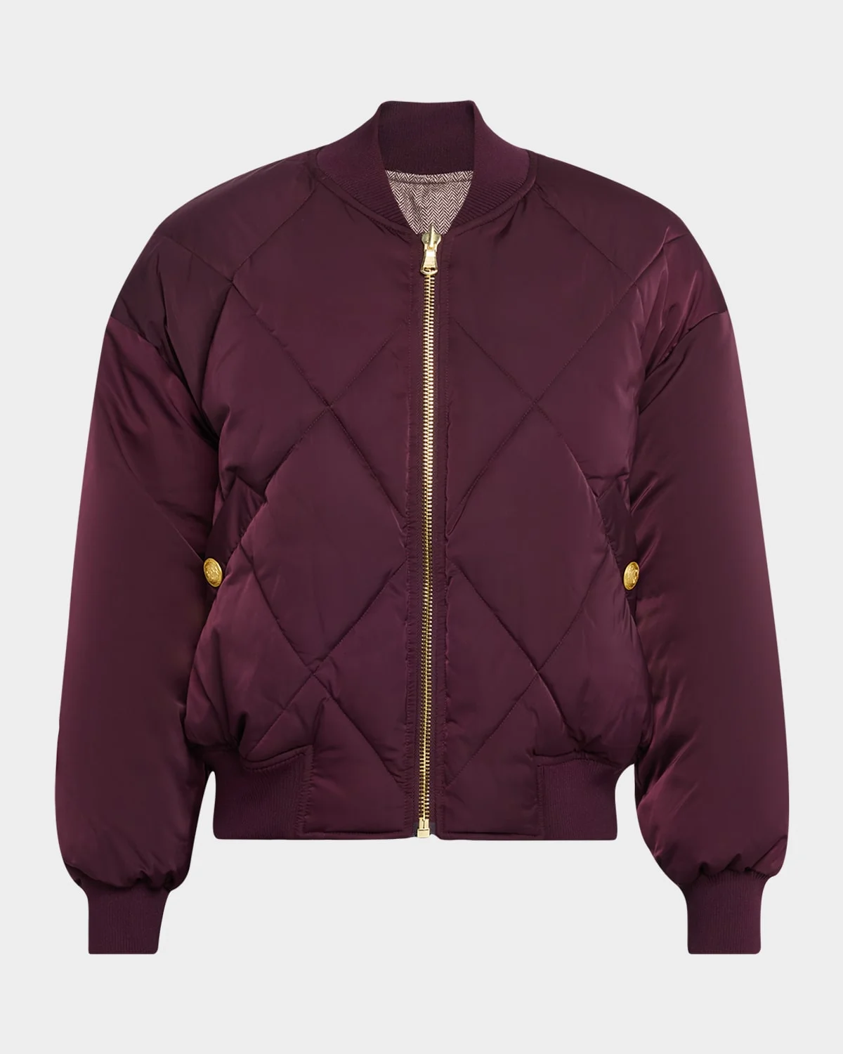 Violeta Reversible Quilted Puffer Bomber Jacket - 1
