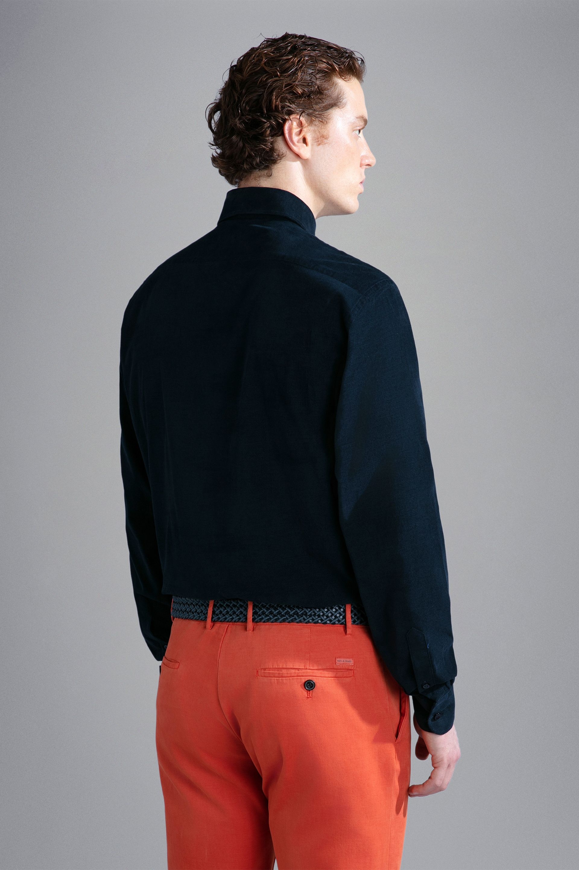 STRETCH VELVET SHIRT - 4