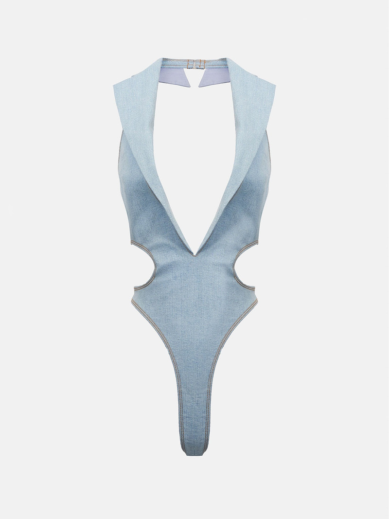 PORTIA BODYSUIT BLUE DENIM 1