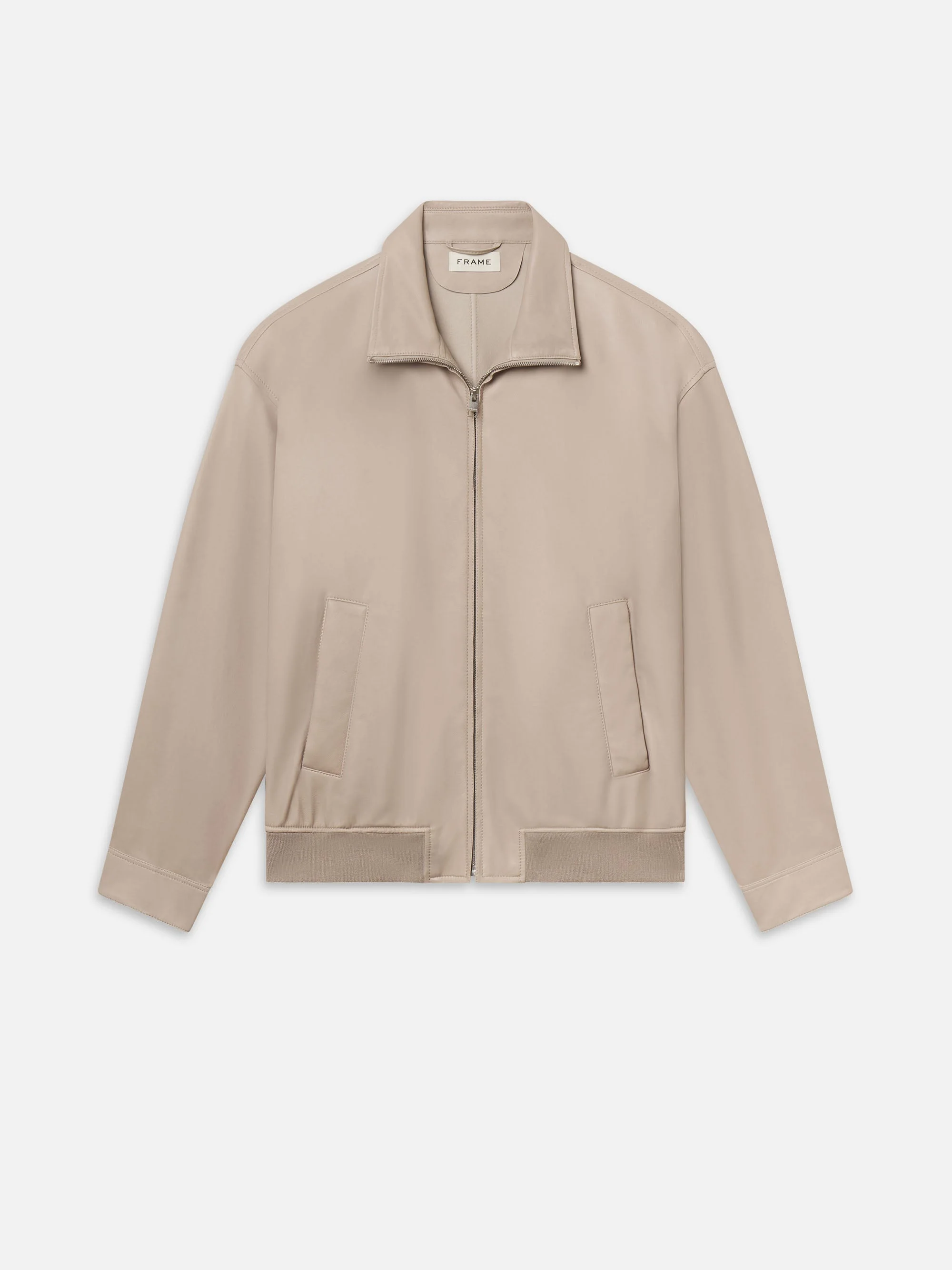 Leather Bomber Jacket - 1
