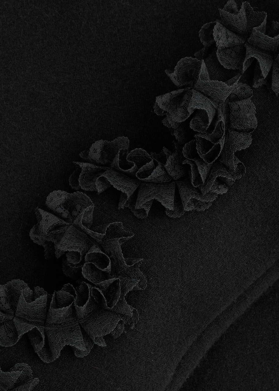 Self-portrait X Christopher Kane Lace-trimmed Cut-out Jumper - 5