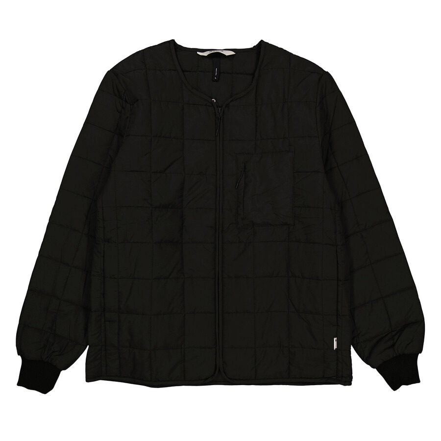 Rains Black Water-Repellent Quilted Liner Jacket - 5