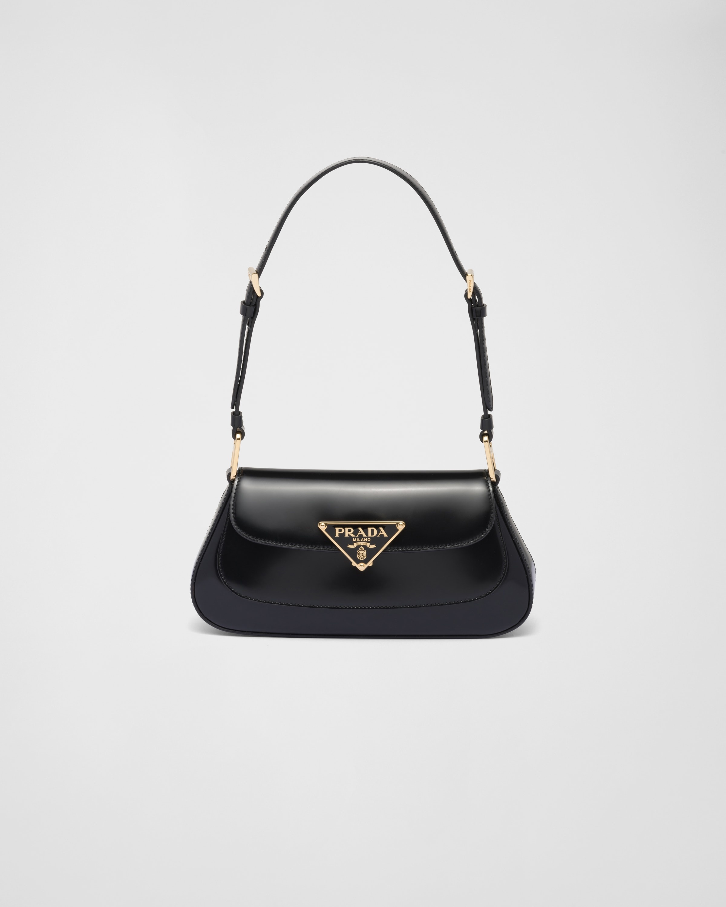 Brushed leather shoulder bag - 1