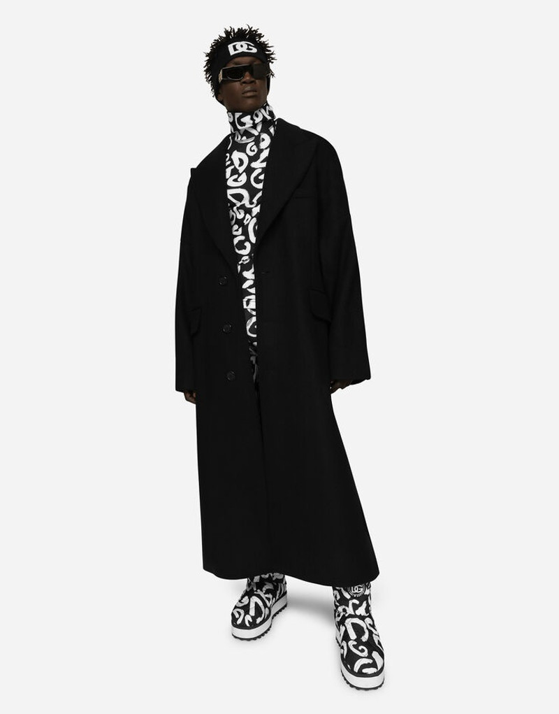 Single-breasted technical wool coat 5