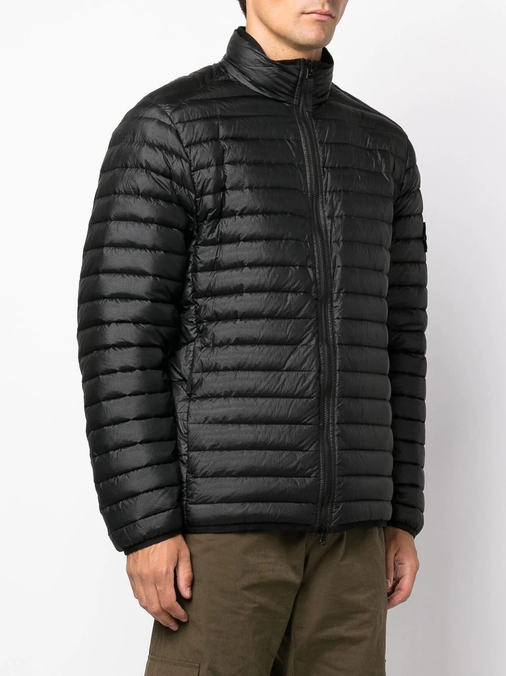 Compass-patch puffer jacket - 3