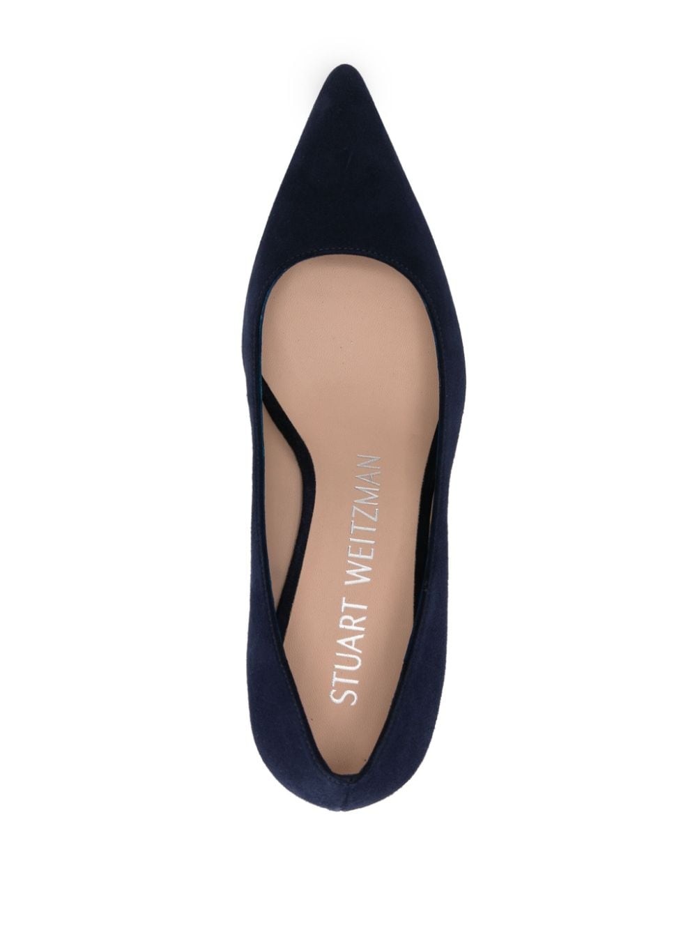 75mm pointed-toe suede pumps - 4