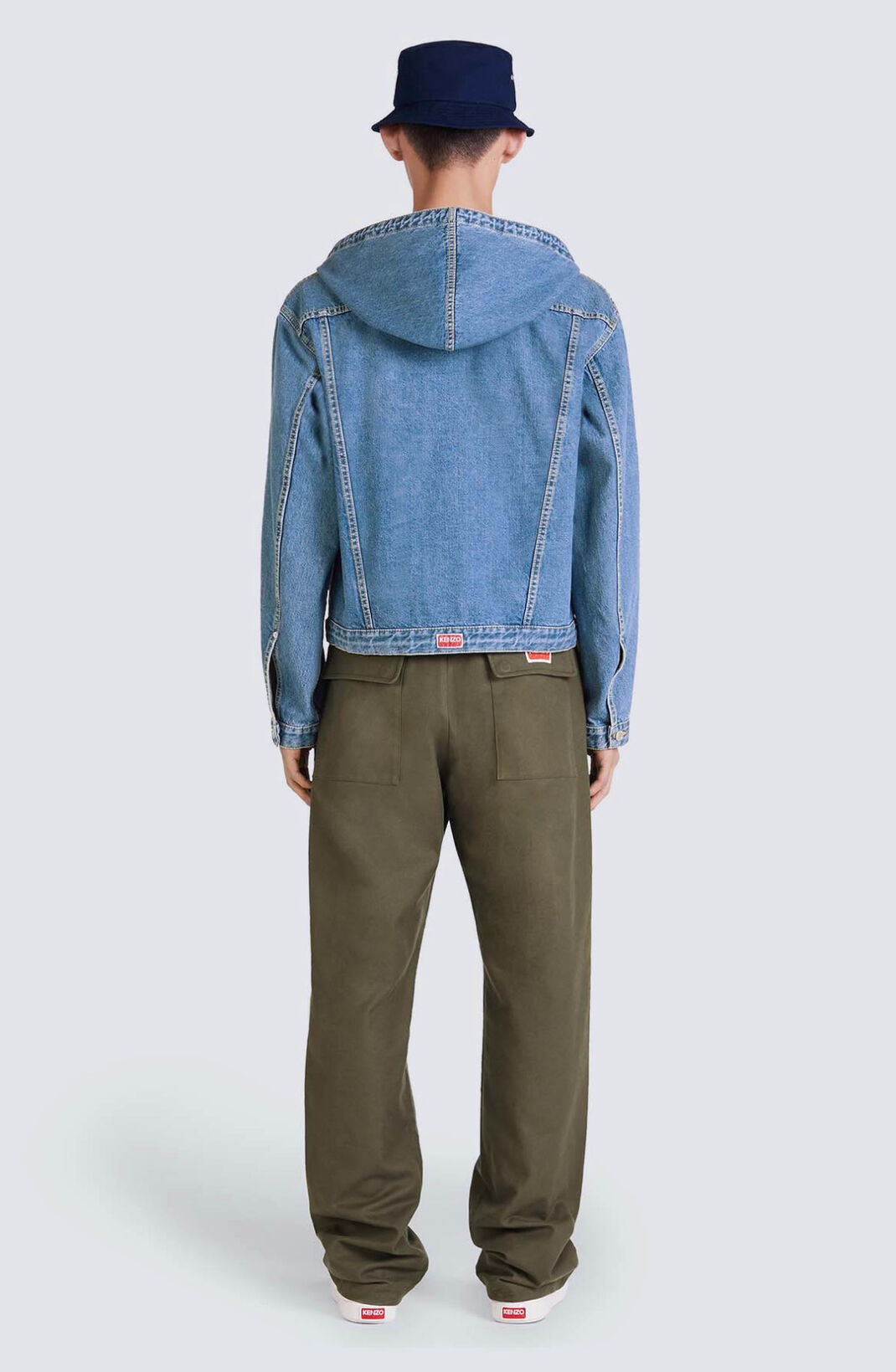 Hooded denim jacket - 4
