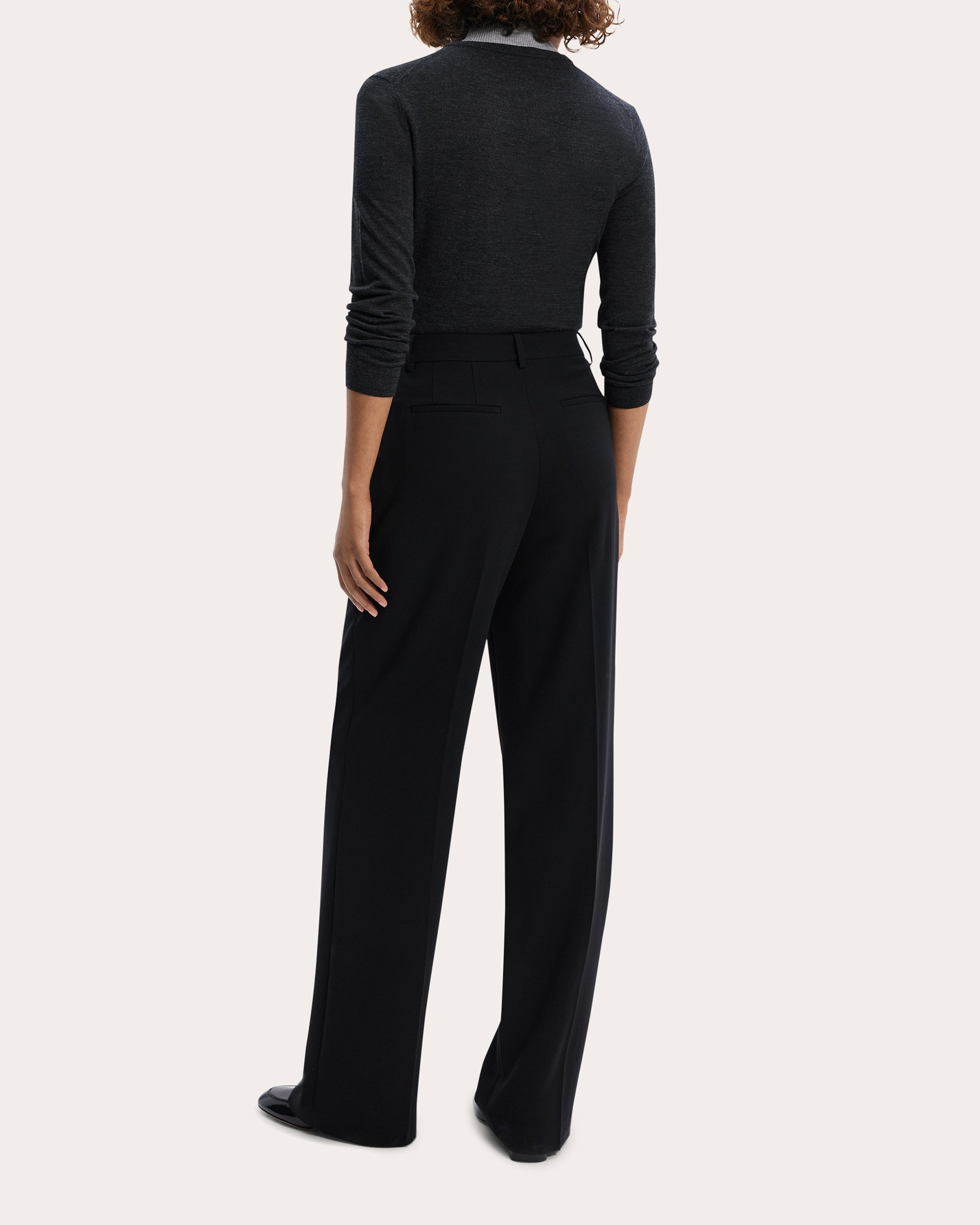 Straight-Leg Crepe Pants - 5