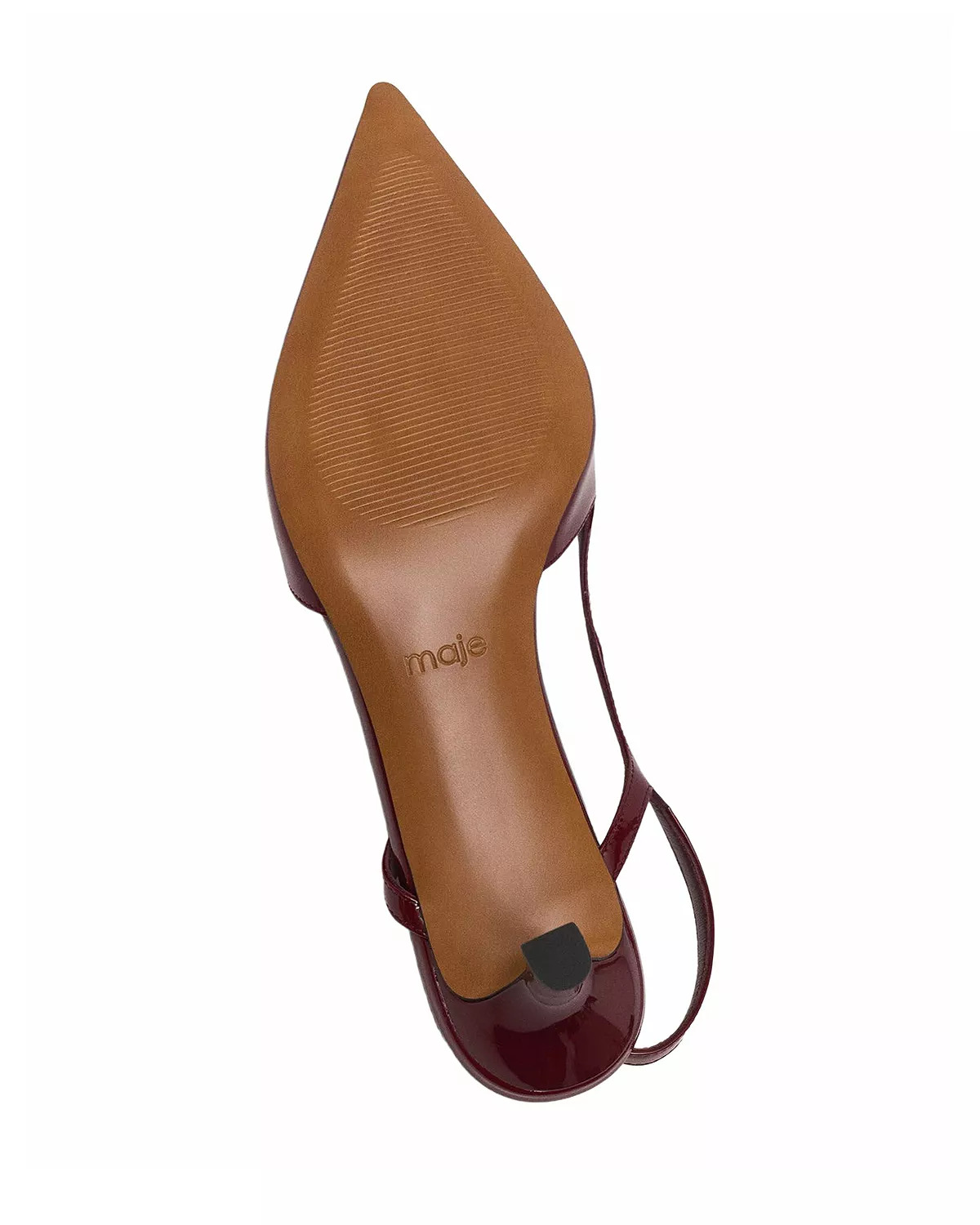 Women's Patent Leather Slingback Pumps - 7