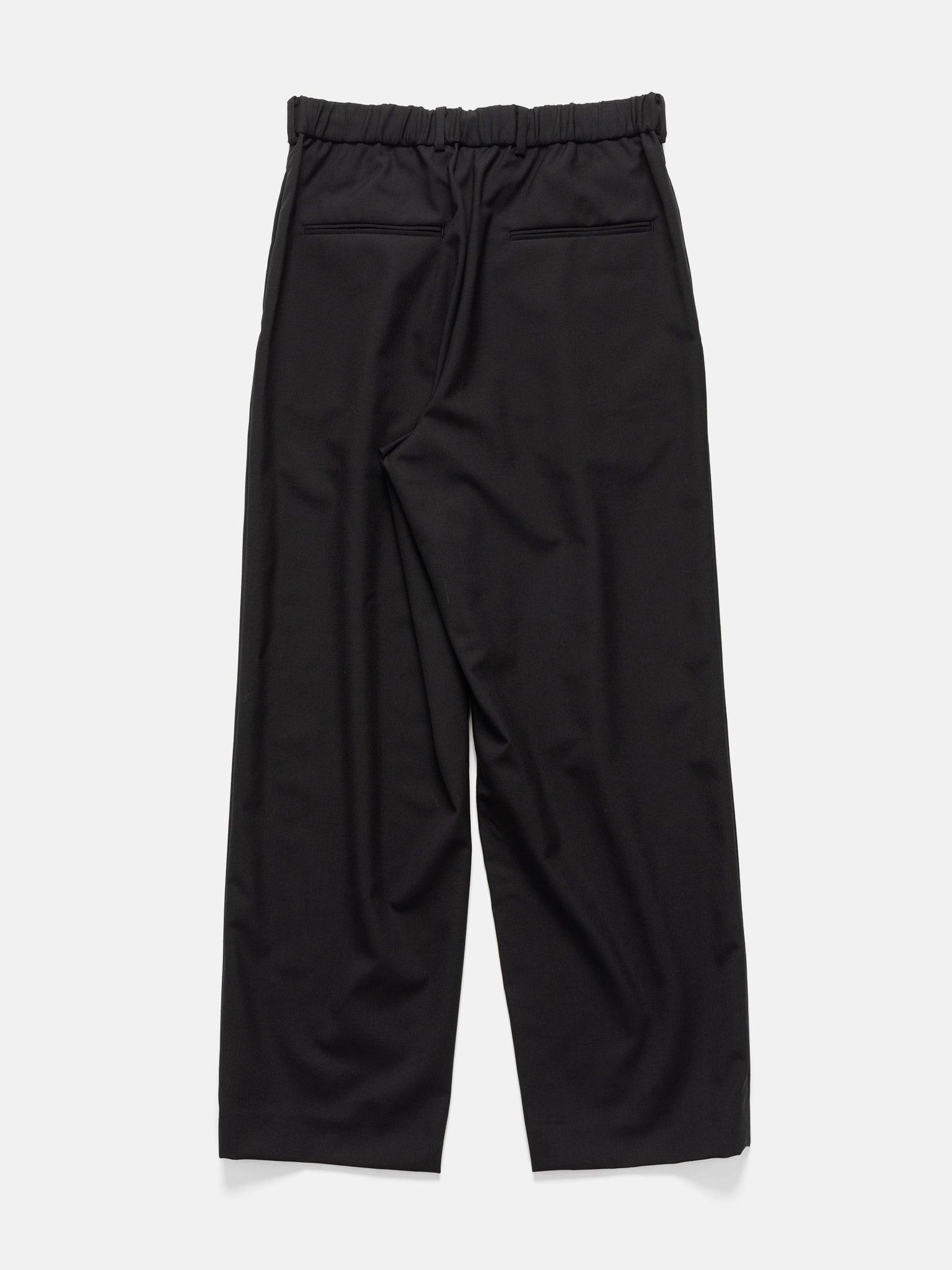 Tapered Easy Pants Tropical Wool Black - 5
