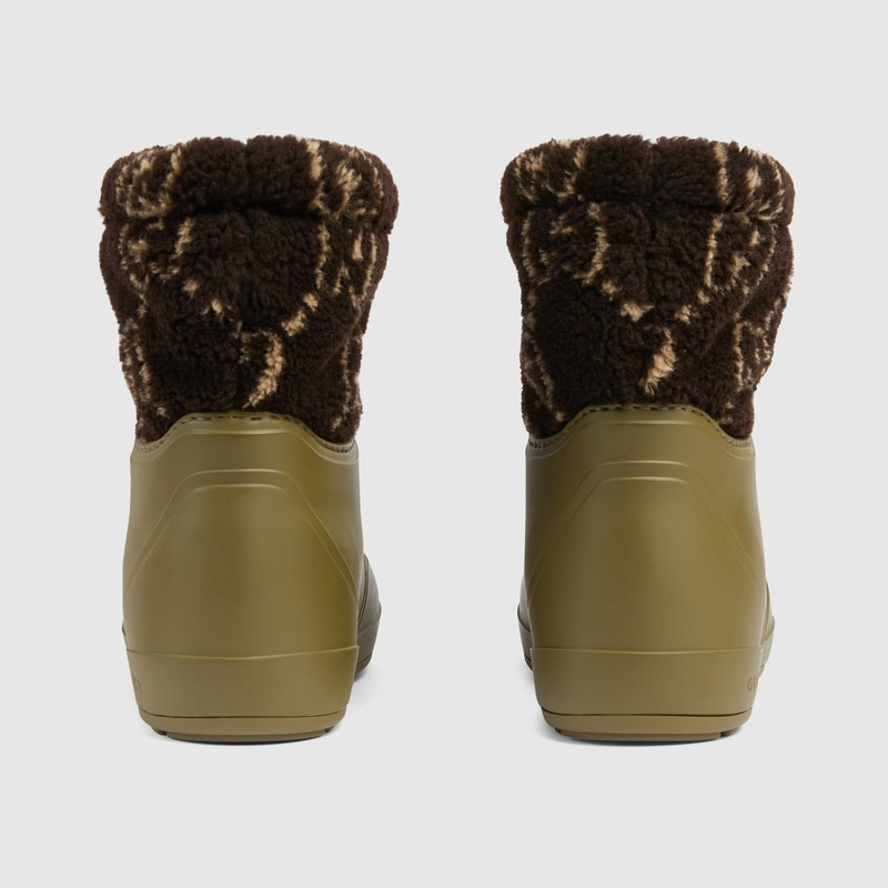 GUCCI Men's ankle boot with GG fuzzy fabric outlook
