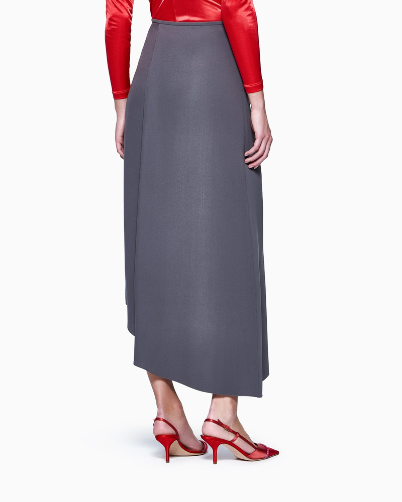 ASYMMETRICAL MIDI SKIRT IN SILK CRÊPE 3