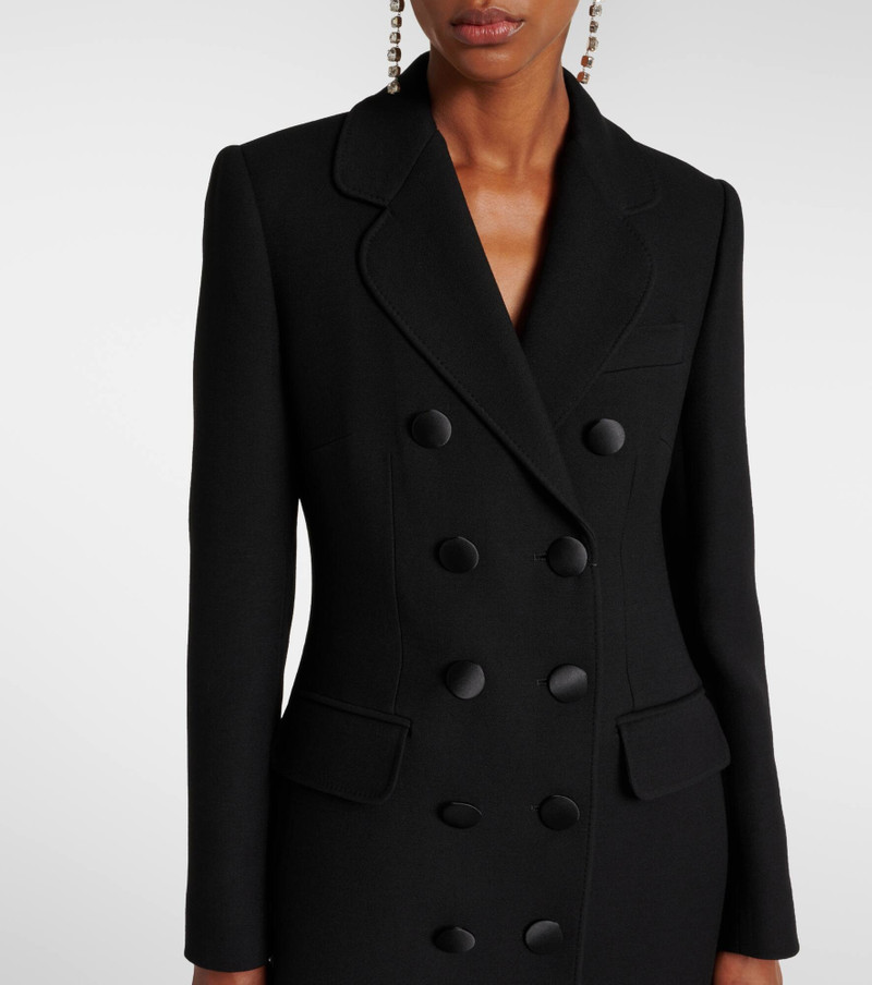 Double-breasted virgin wool coat 6