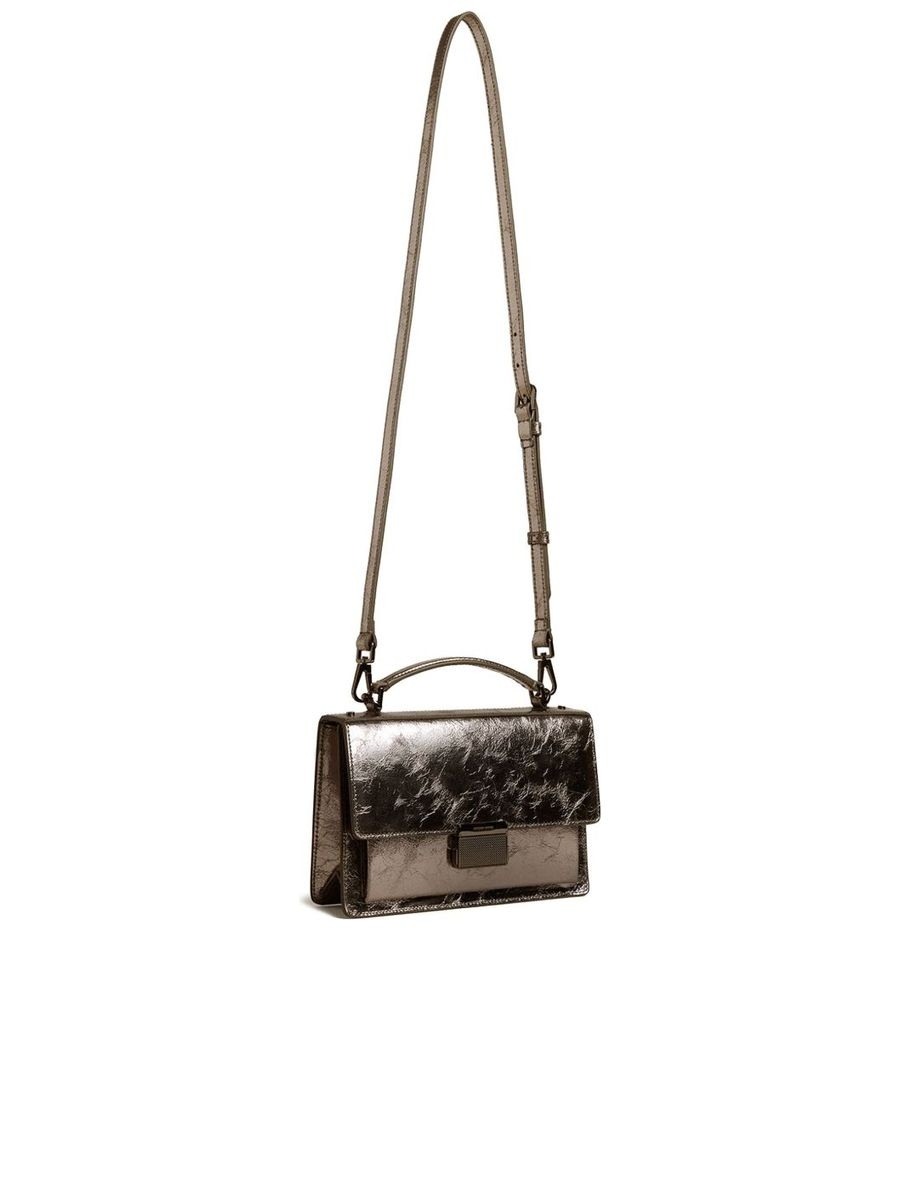 Textured Leather Handbag - 2