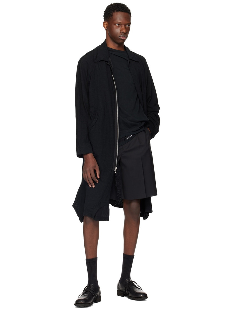 UNDERCOVER Black Asymmetric Coat outlook