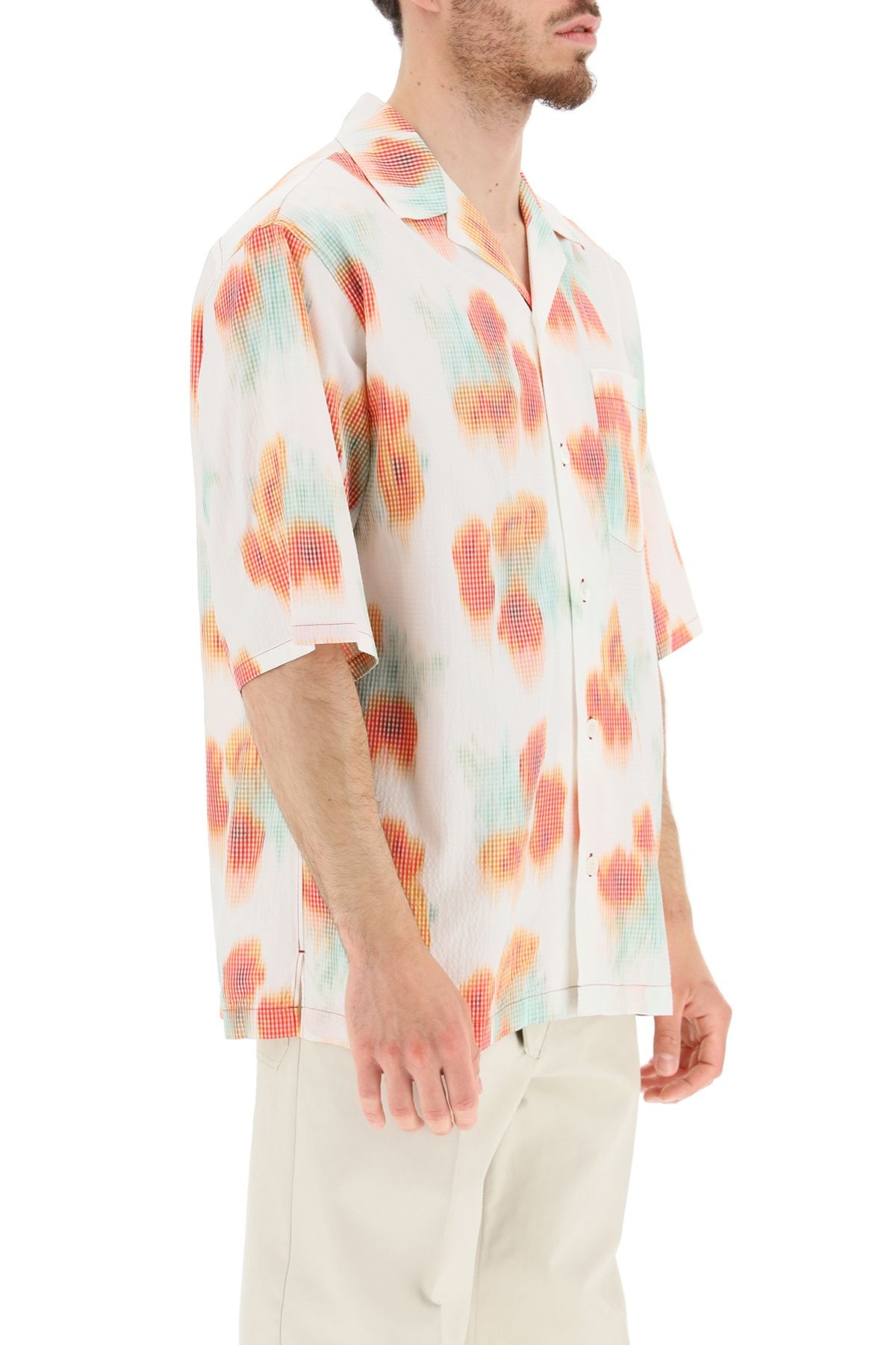 COQUELICOTS PRINT HAWAIIAN SHIRT - 3